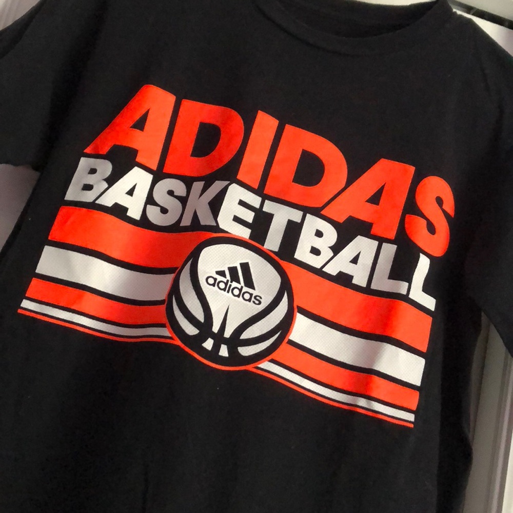 ‼️SOLD‼️Adidas Basketball T-Shirt 🏀💕 - Picture 2 of 3